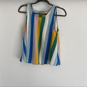 5/$50 Nordstrom Abound Pastel Striped Blouse